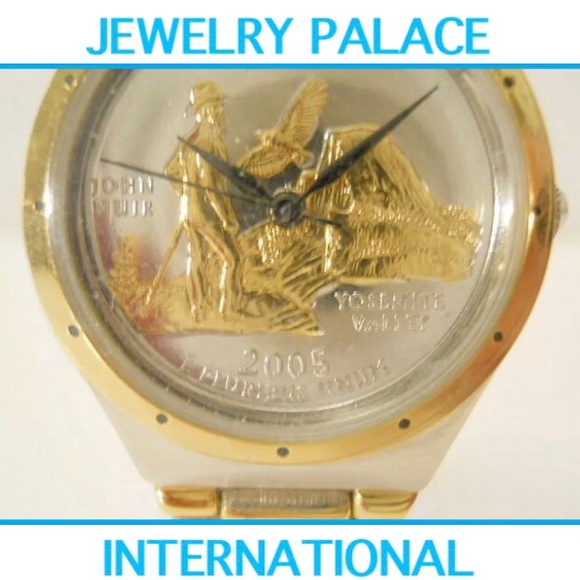 Two- Tone Stainless Steel California Quarter Watch - Picture 2 of 8